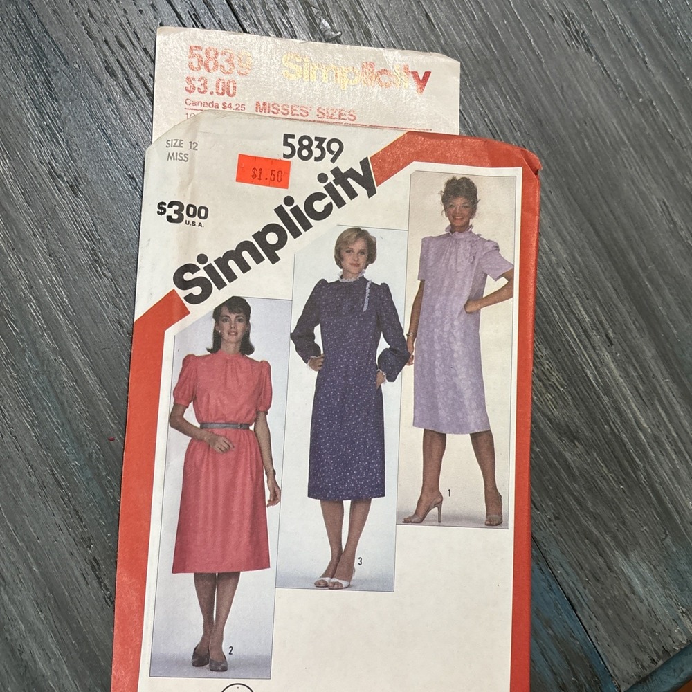 VTG Simplicity Sewing Pattern Lot of 18 Misses Dress 80s NOS Brand New SZ 8-24 - Picture 9 of 14